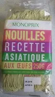Mängden socker i Nouilles recette asiatique aux oeufs