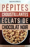 Mängden socker i Pépites croustillantes éclats de chocolat noir