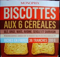Mängden socker i Biscottes aux 6 céréales