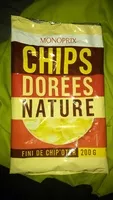 Mängden socker i Chips Dorées Nature