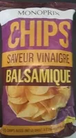 Mängden socker i Chips saveur vinaigre balsamique
