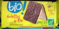 Mängden socker i Galettes de riz nappées de chocolat noir Bio Monoprix