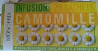 Mängden socker i Infusion camomille