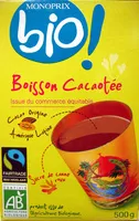 Mängden socker i Poudre cacaotée 32 % de cacao maigre équitable au sucre de canne roux