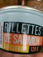 Mängden socker i Rillettes de saumon au citron