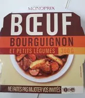Mängden socker i Bœuf Bourguignon, Pommes de Terre et Petits Légumes