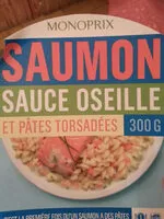 Mängden socker i Saumon sauce oseille et pâtes torsades