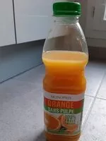 Mängden socker i Jus d'orange sans pulpe