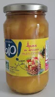 Mängden socker i Ananas en morceaux au jus d'ananas, certifié AB