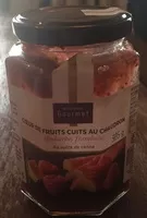 Mängden socker i Cœur de fruits cuits au chaudron Rhubarbe Framboise