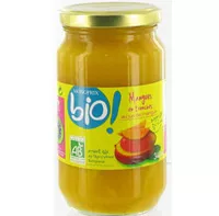 Mängden socker i Monoprix Bio Mangues en tranches au jus de mangue