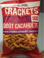 Mängden socker i Crackets croustillants goût cacahuètes