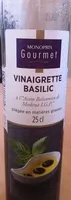 Mängden socker i Vinaigrette basilic