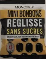 Mängden socker i Mini Bonbons Réglisse Sans sucre