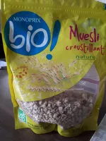 Mängden socker i Muesli croustillant nature