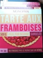 Mängden socker i Tarte aux framboises