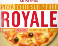 Mängden socker i Pizza Cuite sur Pierre (Royale : Fromages, Jambon, Champignons, Olives)