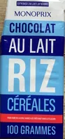 Mängden socker i Chocolat au lait riz céréales