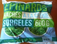 Mängden socker i Épinards hachés à la crème