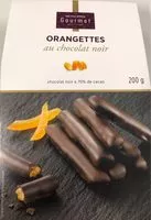 Mängden socker i Orangettes au chocolat noir