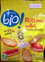 Mängden socker i Petits pains grillés multi céréales Bio Monoprix