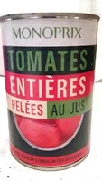 Mängden socker i Tomates entières pelées au jus
