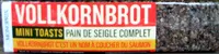 Mängden socker i Vollkornbrot Mini-toasts pain de seigle complet Monoprix