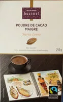 Mängden socker i Cacao maigre en poudre