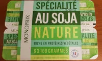 Mängden socker i Spécialité au soja nature