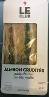 Mängden socker i Sandwich Jambon Crudité