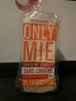 Mängden socker i Pain de mie sans croute complet