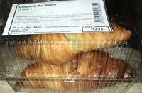 Mängden socker i Croissants pur beurre