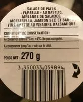 Mängden socker i Grande Salade à l'italienne le Délicieux