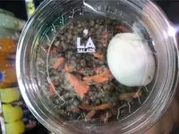 Mängden socker i Salade de lentilles vertes et oeuf poché