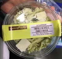 Mängden socker i Farfalle au Basilic