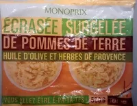 Mängden socker i Ecrasées surgelées de pommes de terre