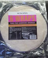 Mängden socker i 6 Wraps