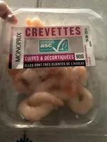 Mängden socker i Crevettes Jumbo cuites & décortiquées