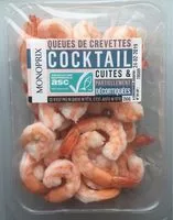 Mängden socker i Queues de crevettes cocktail