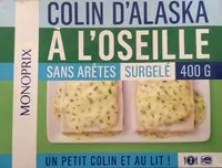 Mängden socker i Colin d'Alaska à l'Oseille sans arêtes, Surgelé