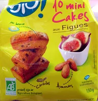 Mängden socker i 10 Mini Cakes aux Figues Bio