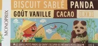 Mängden socker i Biscuit Sablé Panda Goût Vanille Cacao (x 8)