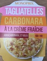 Mängden socker i Tagliatelles Carbonara à la Crème Fraîche