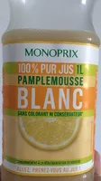 Mängden socker i 100 % Pur Jus, Pamplemousse Blanc