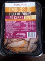 Mängden socker i Émincés de filet de poulet au curry
