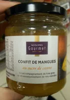 Mängden socker i Confit de mangues au sucre de canne