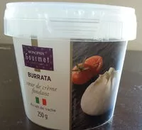Mängden socker i Burrata au lait de vache (17% MG)