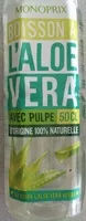 Mängden socker i Boisson à l'aloe vera avec pulpe
