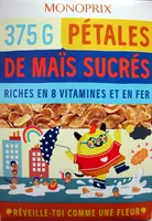 Mängden socker i Pétales de maïs sucrés