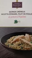 Mängden socker i Quinoa Crémeux ricotta épinards, filet de poulet